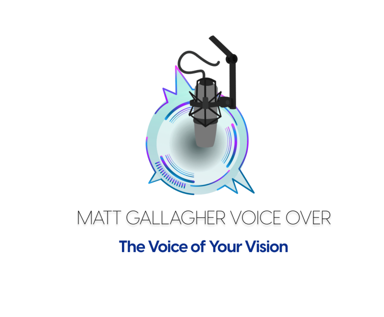 logo for Matt Gallagher Voice - the voice of your vision. Logo by Your Wish Digital Marketing- New Jersey